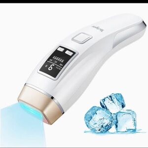 White and Gold Hair lazer Removal Device electric